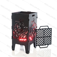 уличный камин для рекламы