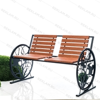 скамейка с лазерной резкой по металлу