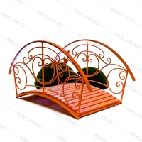 декоративный мостик для благоустройства