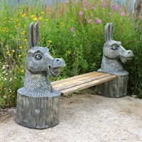 лавка ослики в ландшафтном дизайне