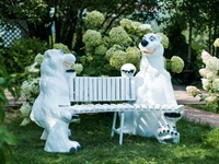 уличная скамейка Мишки