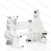 Скамейка Белые Мишки - фото 41017