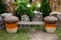 скамейка желуди