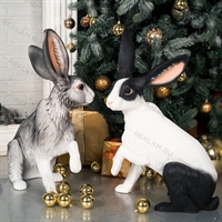 новогодние фигуры зайцев