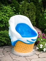 кресло мороженое цв.голубой