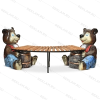 лавка радиусная для детской площадки