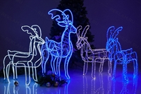 новогодние световые олени