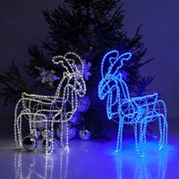 новогодние  декорации со световыми фигурами