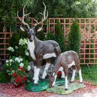 ландшафтные фигуры оленей