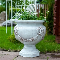 Вазон уличный "Лев" для озеленения, стеклопластик, 59 см, под бетон - фото 43037