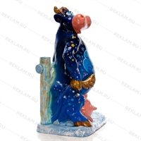 Фигура Бурёнка, стеклопластик, 130 x 55 см. - фото 43458