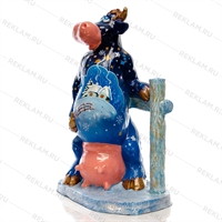 Фигура Бурёнка, стеклопластик, 130 x 55 см. - фото 43462