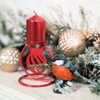 новогодняя фигурка снегирь