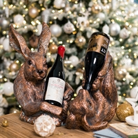 Бутылочницы для новогоднего стола комплект 2 шт цв.под бронзу - фото 44021