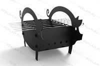 мангал с решеткой гриль