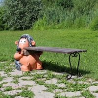 Скамейка Еж с кирпичем - Р - фото 4463