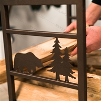 металлическая дровница