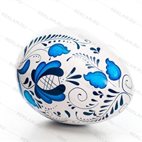 яйцо пасхальное покраска: под гжель