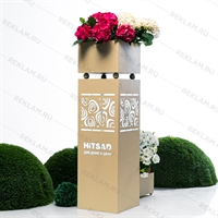 колонна из металла с подсветкой