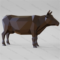 полигональная металлическая фигура