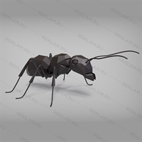 полигональная металлическая фигура