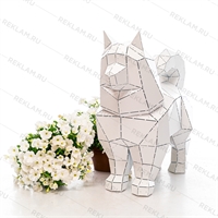 полигональная фигура собаки