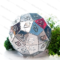 фигура металлическая полигональная шар