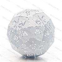 полигональная фигура шар 1005 цв.белый