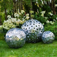Фигура полигональная металлическая Шар большой d=80 см по индивидуальному проекту - фото 45937