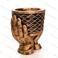 настольное кашпо из полистоуна