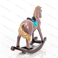 лошадка-качалка цв.коричневый