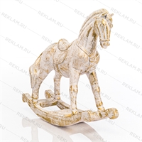 новогодняя фигура лошадка-качалка