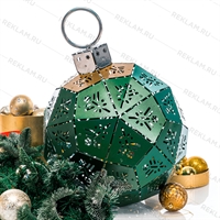 шар новогодний металлический