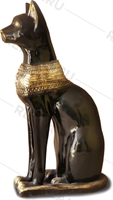 Фигура Египетская кошка, полистоун, 75 см. - фото 4664