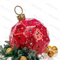 ёлочный полигональный шар ёлочный полигональный шар