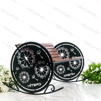 кресло-качалка из металла и дпк