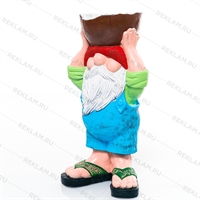 кашпо гном с чашей