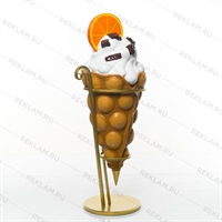 вафля с мороженым