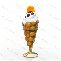 вафля с мороженым