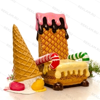 Муляж Мороженого в рожке - фото 48205