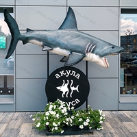 Рекламная фигура подвесная для океанариума Акула U09171-П стеклопластик - фото 48301
