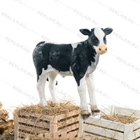 Фигура теленок, полистоун, 70 x 80 см. - фото 48353