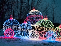 Светодиодный шар, D 100 см - фото 48358