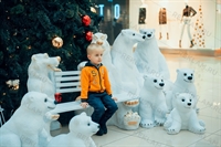 новогодняя локация с медведями