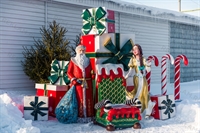 Фигура Дед Мороз, стеклопластик, 168 см. - фото 48928