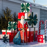 Фигура Дед Мороз, стеклопластик, 168 см. - фото 48929