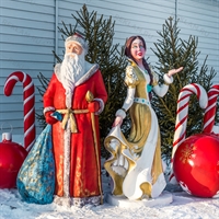 Фигура Дед Мороз, стеклопластик, 168 см. - фото 48930