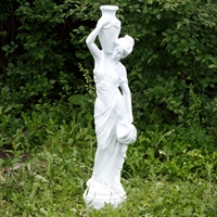 Фигура Девушка с кувшином, полистоун, 130 см. - фото 48974