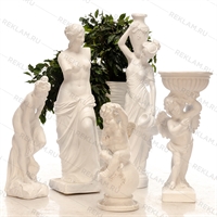 Фигура Девушка с кувшином, полистоун, 130 см. - фото 49004