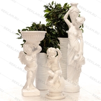 Фигура Девушка с кувшином, полистоун, 130 см. - фото 49007